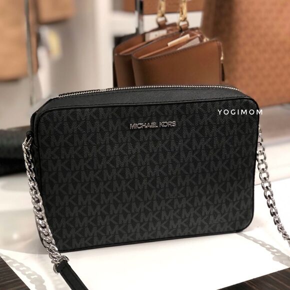 BUNDLE MICHAEL KORS EAST WEST XBODY MESSENGER CELL WALLET WEISTLET HANDBAG PURSE - Picture 8 of 16